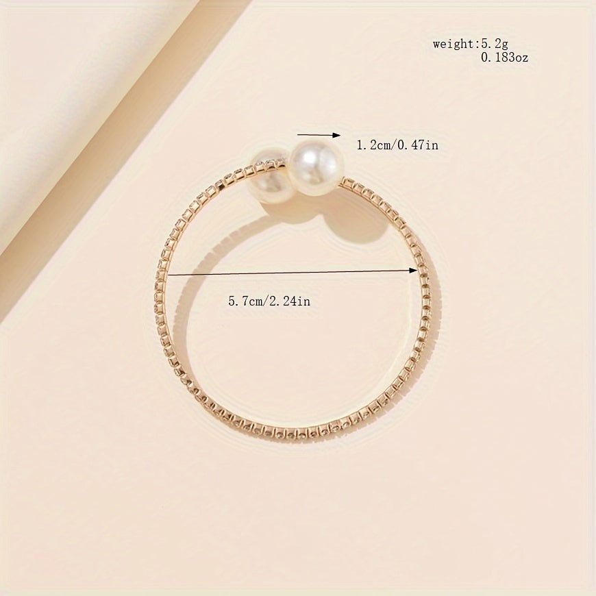 Pulseira com Pérolas e Cristais