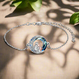 Bracelet ajustable avec breloque Chien en Argent Sterling