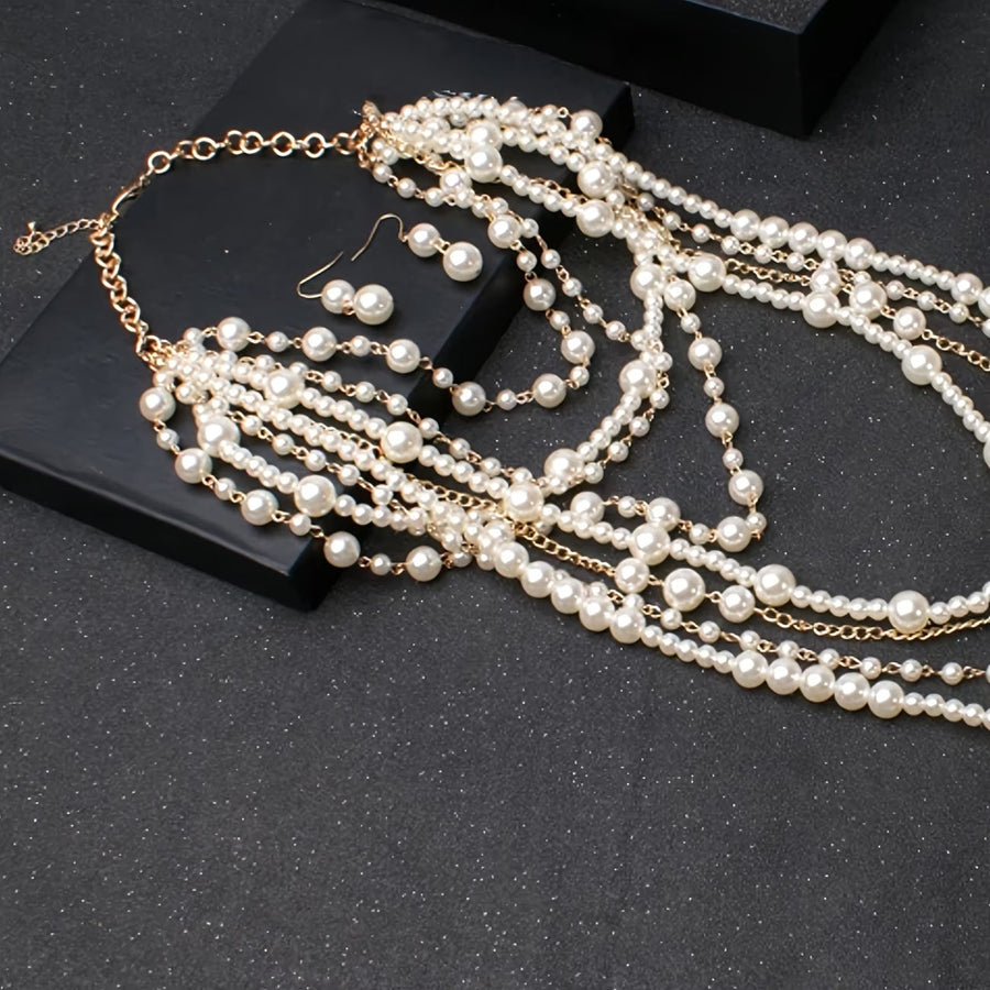 Conjunto Boho de Joias com Pérolas