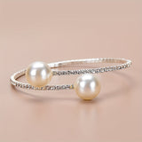 Pulseira com Pérolas e Cristais