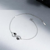 Pulseira Patinha de Cão Infinita com Zircónias