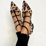 Sapatos de Salto com Tira Leopardo