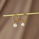 Brincos Pendentes Pérola de Água Doce