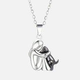 Collier pendentif Étreinte