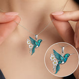Magnifique collier colibri avec boucles d'oreilles offertes – Offre à durée limitée