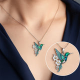 Magnifique collier colibri avec boucles d'oreilles offertes – Offre à durée limitée