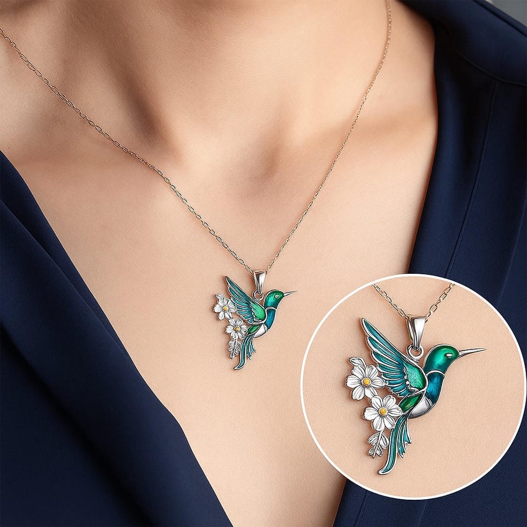 Conjunto Colar e Brincos Beija-Flor