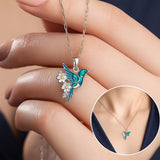 Magnifique collier colibri avec boucles d'oreilles offertes – Offre à durée limitée