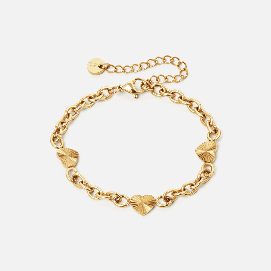 Pulseira Elos de Coração
