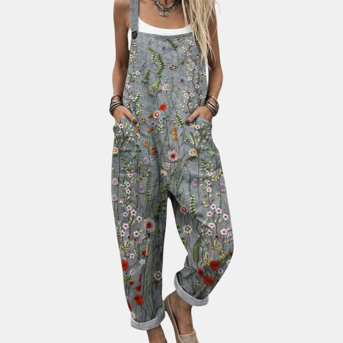 Alice - Macacão Estampado Confortável