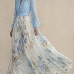 Carmo | Vestido Maxi Floral em Chiffon