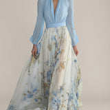 Carmo | Vestido Maxi Floral em Chiffon