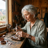 Pulseira de Três Fios Torcidos em Cobre