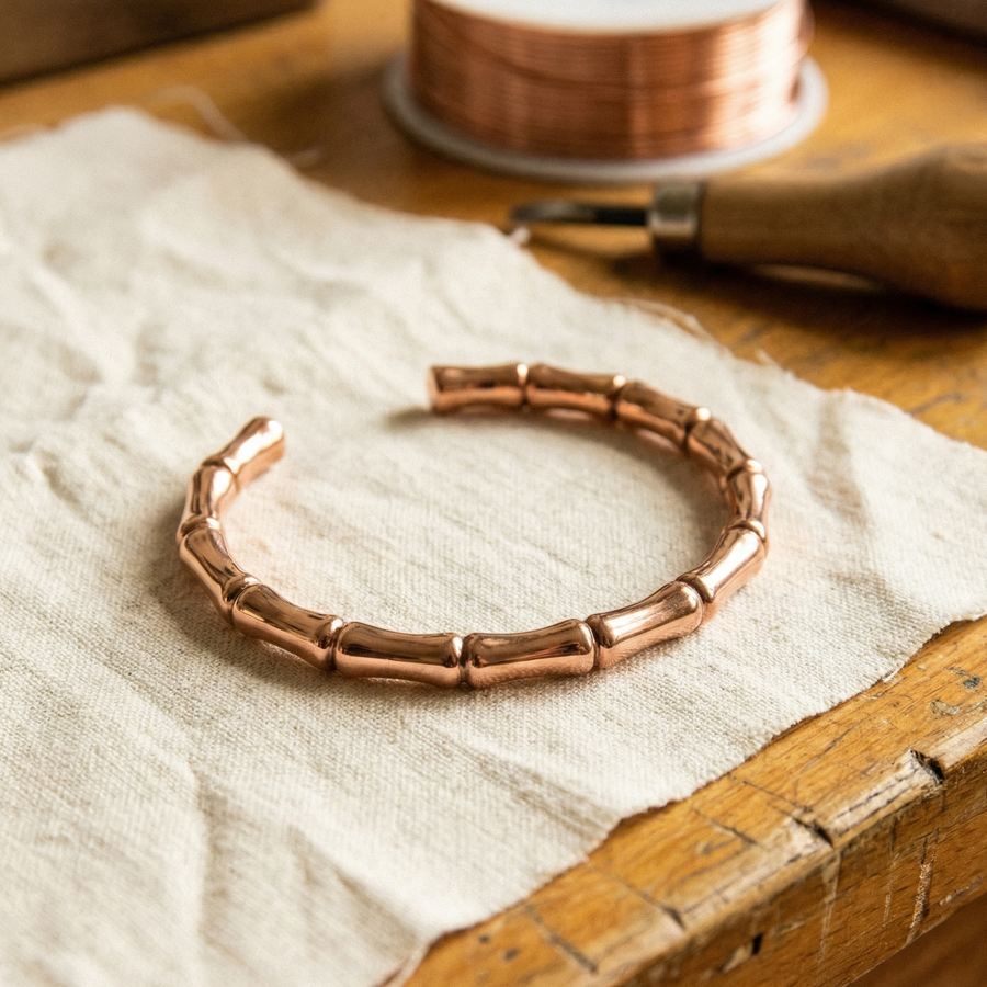 Pulseira de Segmentos em Cobre