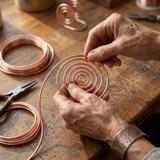Pulseira Espiral em Cobre