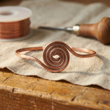 Tornozeleira Espiral em Cobre