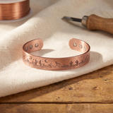 Pulseira em Cobre com Paisagem Gravada