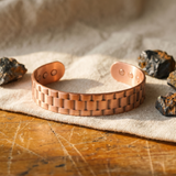 Pulseira de Elos Larga em Cobre | Homem