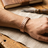 Pulseira de Elos Larga em Cobre | Homem