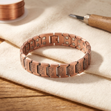 Pulseira de Elos em Cobre com Gravação Profunda | Homem