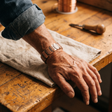Pulseira de Elos em Cobre com Gravação Profunda | Homem
