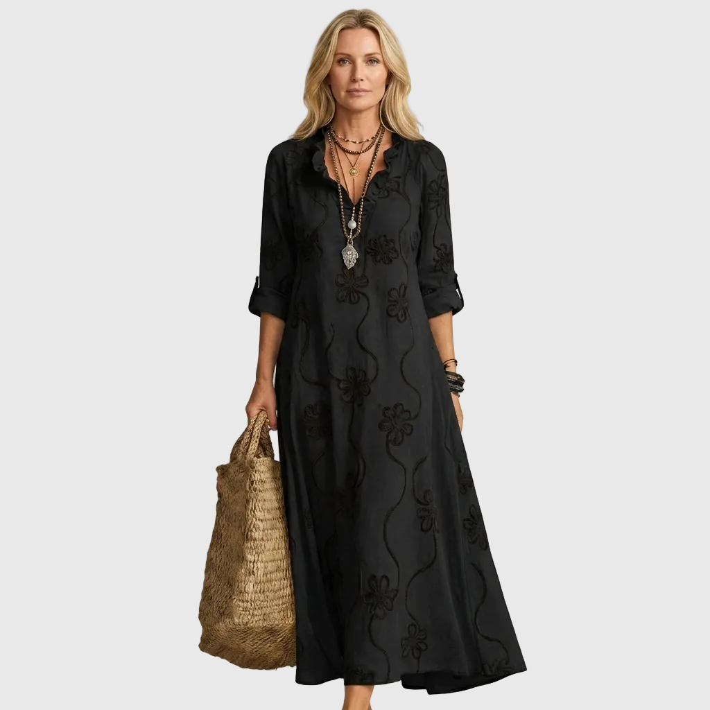 Luciana | Vestido Midi Camiseiro Descontraído