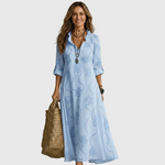 Luciana | Vestido Midi Camiseiro Descontraído