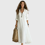 Luciana | Vestido Midi Camiseiro Descontraído