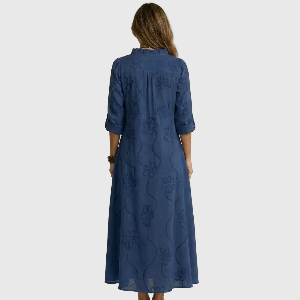Luciana | Vestido Midi Camiseiro Descontraído