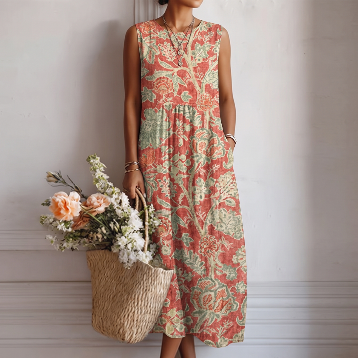 Leonor™ | Vestido Midi do Dia a Dia