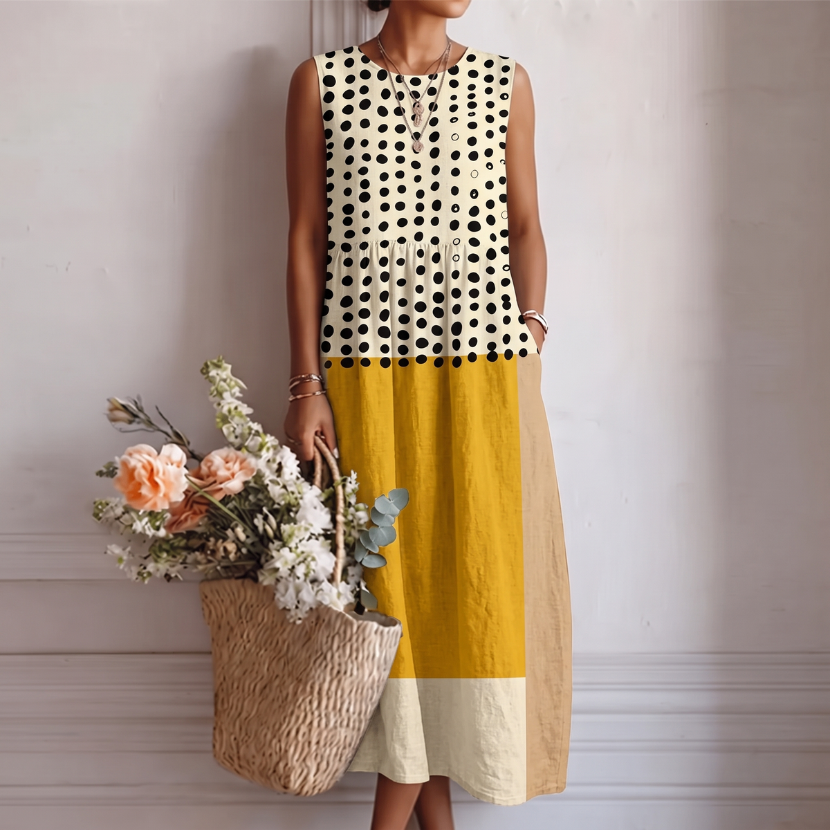 Catarina™ | Vestido Midi do Dia a Dia