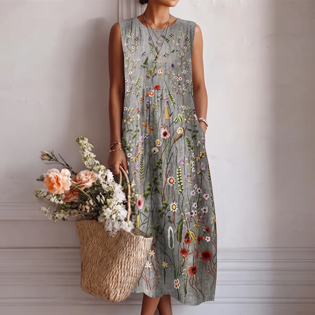 Mafalda™ | Vestido Midi do Dia a Dia