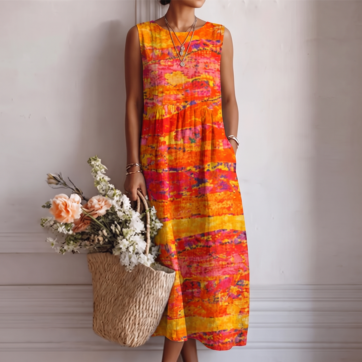 Filipa™ | Vestido Midi do Dia a Dia