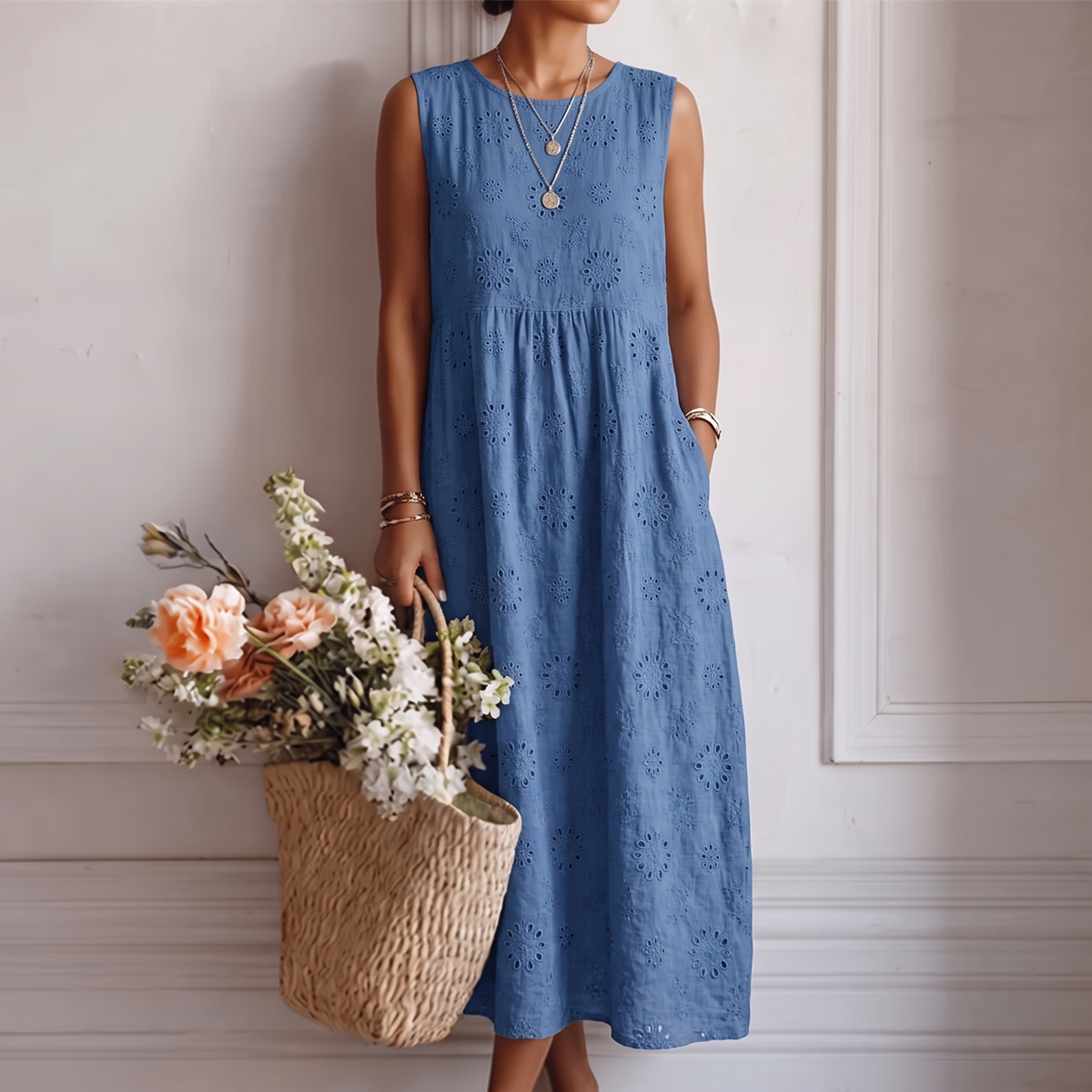 Constança™ | Vestido Midi de Verão do Dia a Dia