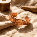 Pulseira Rígida Picada em Cobre