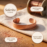 Pulseira Rígida Picada em Cobre