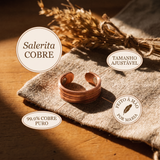 Anel Canelado em Cobre com Ímanes