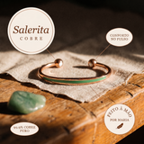 Pulseira em Cobre com Jade
