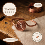 Tornozeleira Espiral em Cobre