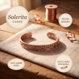 Pulseira em Cobre com Linhas Gravadas