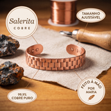 Pulseira de Elos Larga em Cobre | Homem