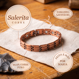Pulseira de Elos em Cobre com Bordos em Corda | Homem