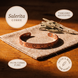 Pulseira em Cobre com Corações Gravados