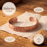 Pulseira em Cobre com Paisagem Gravada