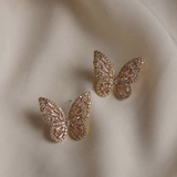 Brincos Borboleta Luminosa Vintage