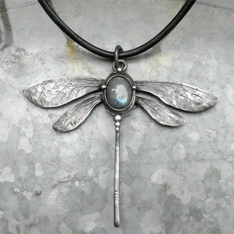 Collier Libellule Vintage