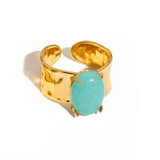 Anel Amazonite Azul