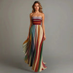 Celina | Vestido Maxi Plissado Intemporal