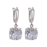 Brincos Pendentes Zircónia Ouro Branco