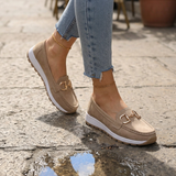 Beatriz | Mocassins Conforto com Fivela Dourada